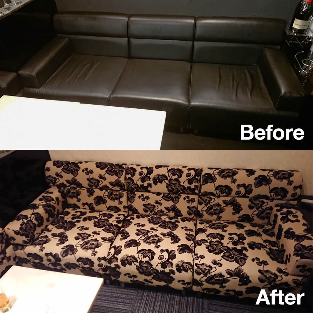 施工事例 ソファー張り替え