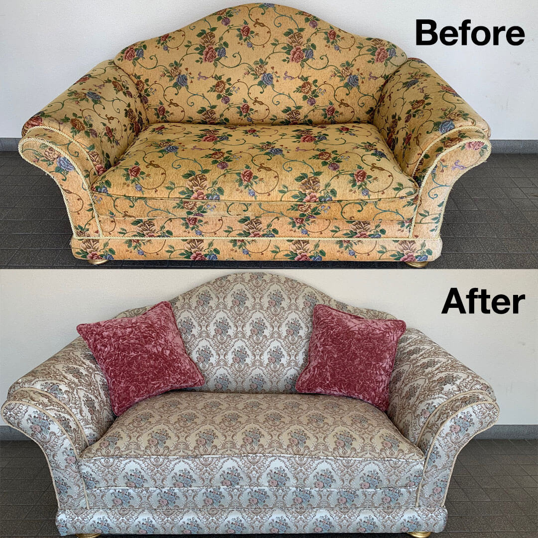 施工事例 ソファー張り替え